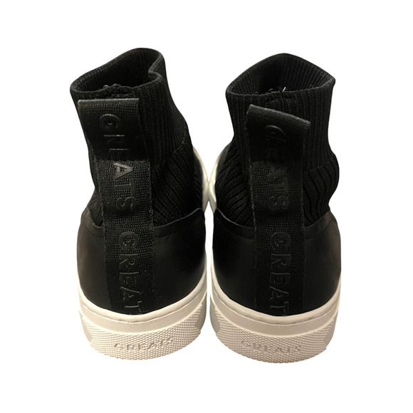 Greats Brooklyn 7 Hightop Sneakers Sock Boots $199 Stretch Ankle Bootie Black - Picture 8 of 11